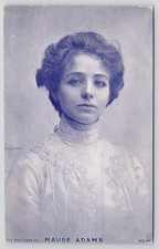 Maude Adams American Stage Actress Portrait Fancy Lace Beaded Dress   Postcard picture