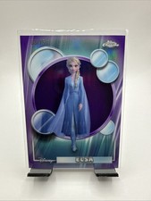 2026 Topps Chrome Disney FROZEN Purple Refractor #168 Elsa /75 picture