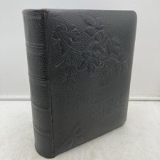 Vtg 1891 Holman Masonic IOOF Family Bible KJV Lithographs Unmarked Spine Wear picture
