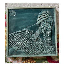 Babylon Antique Babylonian Ceramic Plaque Ancient Civilizations Wall Decor picture