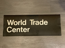 NYC SUBWAY ROLL SIGN WORLD TRADE CENTER FINANCIAL DISTRICT WALL STREET MANHATTAN picture