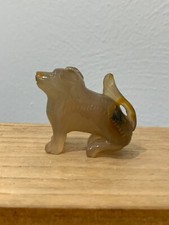 Chinese Unknown Age Jade or Stone Carved Dog Figurine / Statue picture