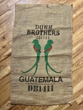 Large Decorative Guatemala Jute Burlap Coffee Bag - 17” x 30” picture