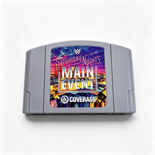 Wwf Saturday Night Main Event Games Cartridge for N64 Console US Version picture