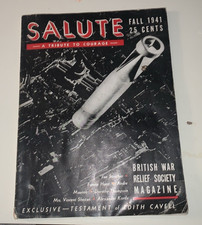 Salute Tribute to Courage 1941 British War Relief Society WWII Battle Britain picture
