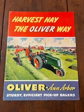 Vintage Oliver Ann Arbor Pick Up Baler Sales Brochure  picture