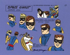 Hanna Barbera: Space Ghost,Jan,Jace,Blip Original Model Cel-Signed by Bob Singer picture