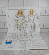 Burda Couture Pattern 6227 Misses Bridal Gown Dress Size 34-46 Uncut Vintage picture
