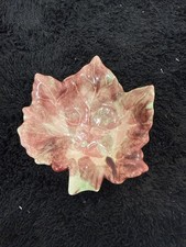Vintage Ceramic 735 USA Maple Leaf Shaped Dish or Ashtray picture