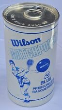 Vintage Wilson Matchpoint Pressure Release Raquetball in Sealed Can 2 Blue Balls picture