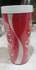 Vintage 70s Thermo Serv Coca-Cola Coke Tumbler Insulated Plastic Mug Red White  picture