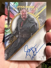 2022 Topps Star Wars Masterwork Sam Witwer as Maul Gold Canvas Auto /25 picture