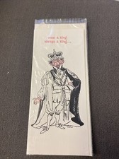 Vintage Greeting Card Birthday 1957  Risky Funny Joke Baxter Lane Co TX King picture