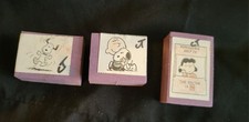 Vintage Peanuts Comic  Stamp Lot of 3 Snoopy, Charlie Brown, Lucy Foam Stampers picture