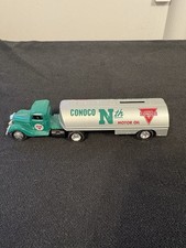 1991 Ertl 1937 Conoco Ford Tractor Tanker Truck Diecast Bank picture
