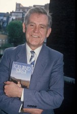 Icelandic born writer TV presenter Magnus Magnusson at an event to- Old Photo picture
