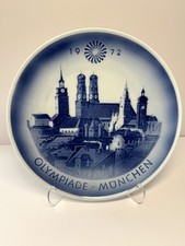 Royal Copenhagen Olympic Plate 1972 München Commemorative Porcelain Tragic Games picture