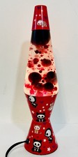 Skelanimals Lava Lamp Red Dax Jack Pudge ChungKee Kit WORKS Water Little Cloudy picture