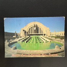 Cincinnati Union Terminal And Fountain, Cincinnati, Ohio Postcard Posted 1991 picture