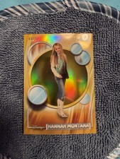 2026 Topps Chrome Disney Hannah Montana TRUE GOLD REFRACTOR /50 Miley Cyrus picture