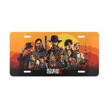 Red Dead Redemption 2 Vanity License Plate – Western Gaming Car Tag Gift picture