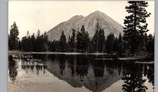 BLACK BUTTE MOUNTAIN siskiyou county ca real photo postcard rppc california picture