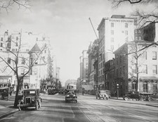 Washington, Dc A View Of H Street, Looking South, From Madison Pla- Old Photo picture