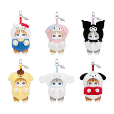 mofusand Sanrio Kiramekko Plush Keychain 6 types set Japan picture