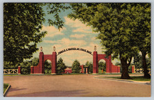 c1940s Linen Francis E. Warren Air Force Base Cheyenne Wyoming Postcard picture