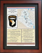 101st Airborne OIF Plaque Screaming Eagles Iraq War 2003-2011  Veteran Gift picture