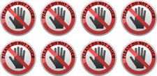 Sheet of 1.5in x 1.5in Please Do Not Touch Stickers Decal Sticker Decals picture