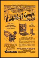 1924 Weidenhoff Shop Equipment For Battery & Electrical Service Chicago Print Ad picture