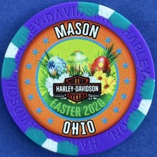 LAST ONE Harley Davidson Poker Chip from Powder Keg HD in Mason, Ohio   EASTER picture