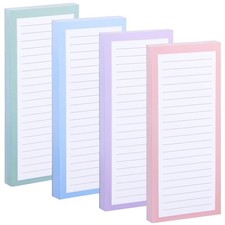 Large Magnetic Notepads 4 Pack 50 Sheets Simple Style Refrigerator Grocery picture