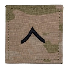 Private (PV2) OCP-3 Rank Patch - Hook Fastener - Army Combat Uniform (ACU) picture