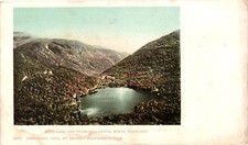 1900 Echo Lake And Franconia Notch White Mountains NH Vintage Postcard picture