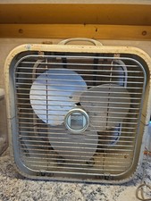 Vintage PENNEY'S METAL 3 Speed BOX FAN Working Order picture