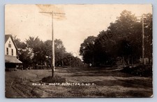 J87/ North Royalton Ohio RPPC Postcard c1910 Main Street Stores Homes  1934 picture