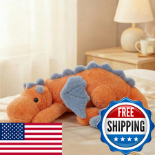 Arelux Large 36In Cute Dragon Stuffed Animals Plush Toy Soft Orange Pterosaur picture