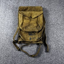 Original WWll US Army Canvas Field Haversack Musette Field Bag 1940s Gear picture
