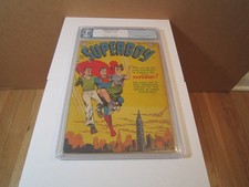 Superboy #4 PGX VG/F (5.0) 1949 C-W pages DC picture