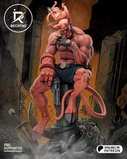 1:6 Hellboy Fan Art UNPAINTED High Quality Resin Garage Kit Statue picture