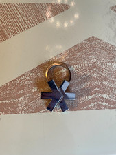 E-Trade Logo Advertising Keychain Keyring Vtg picture