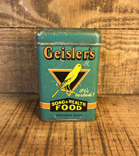 Rare Antique Geislers Bird Food Tin picture