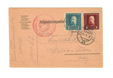 1916 WWI Austria Hungary KuK Feldpost Card Heavy Artillery Bohemia (PC420) picture