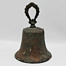 Antique 1811 Mexico Independence Bronze Hand Bell 6.75
