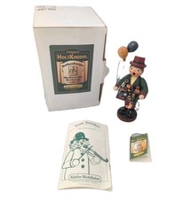 German Holzknoddl Wooden Street Salesman w/ Balloons Incense Cone Smoker picture