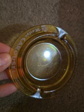 Vintage Las Vegas Ashtray Marty’s Carousel Canary Glass EUC RARE picture