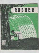 1946 FIRESTONE TIRE & RUBBER COMPANY BOOKLET - HISTORY OF RUBBER VINTAGE MAGAZIN picture