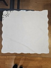 Vintage Madeira Richelieu Cutwork Linen Luncheon Napkins White Set of 12... picture